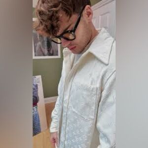 Louis Vuitton Crushed Velvet Monogram Dress Shirt